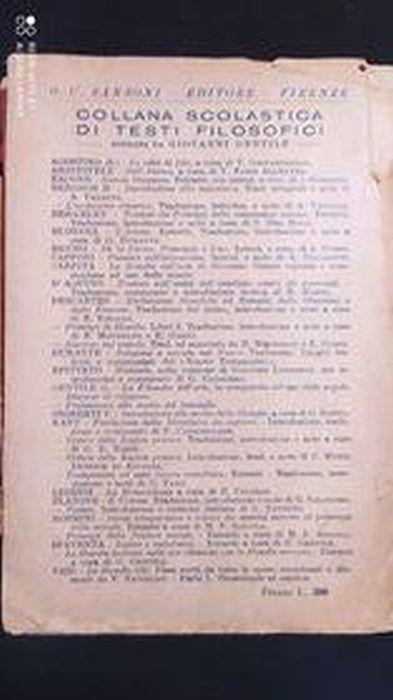 La filosofia dell'arte in compendio - Giovanni Gentile - copertina