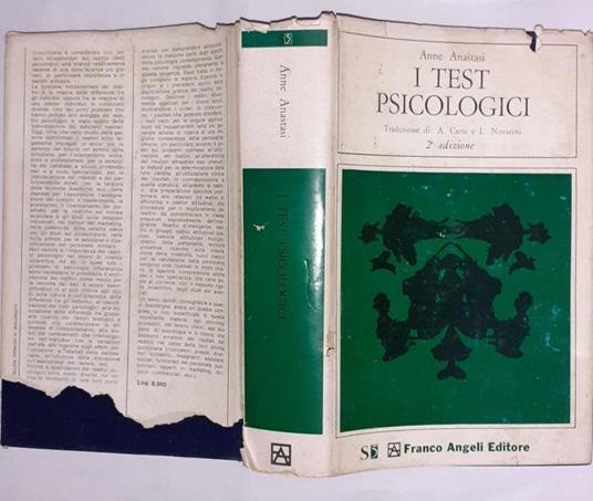 I test psicologici - Anne Anastasi - copertina