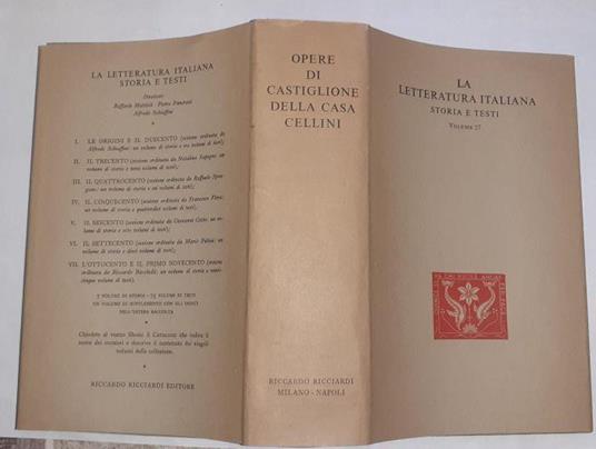 La letteratura italiana storia e testi. Volume 27 - copertina