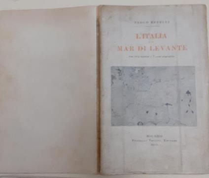 L' Italia e il mar di Levante - Paolo Revelli - copertina