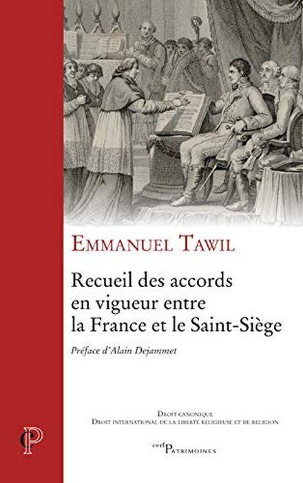 Recueil des accords en vigueur entre la France et le Saint-Siège - copertina