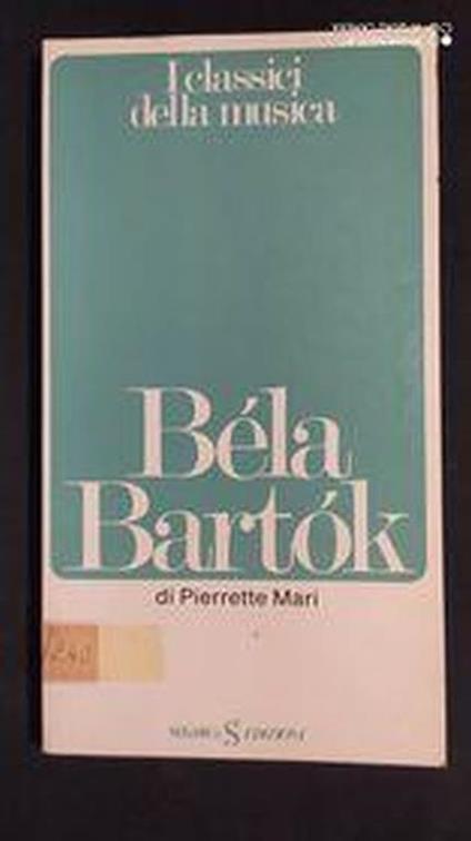Bèla Bartòk - Pierrette Mari - copertina