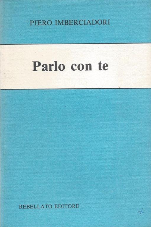 Parlo con te - Piero Imberciadori - copertina