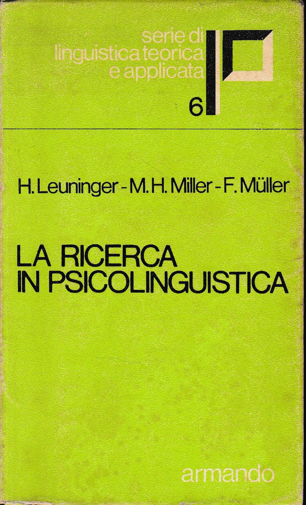 La ricerca in psicolinguistica
