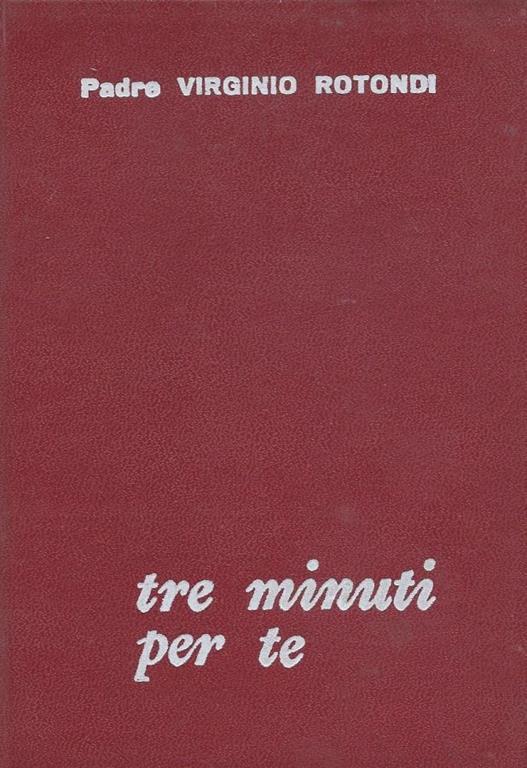 Tre minuti per te - copertina