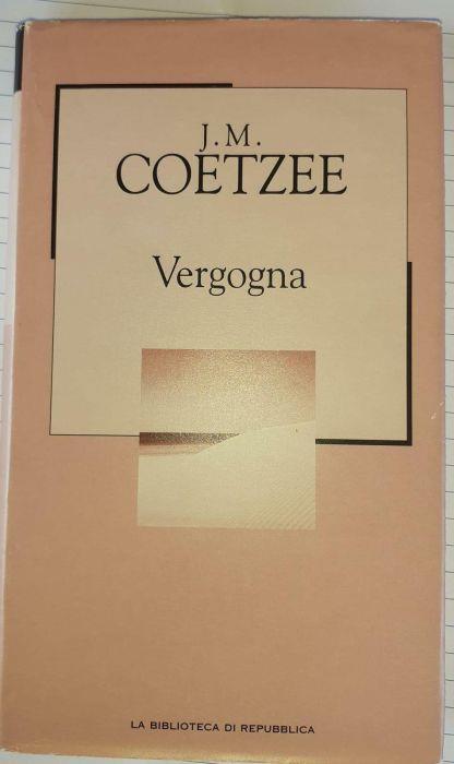 Vergogna - J. M. Coetzee - copertina