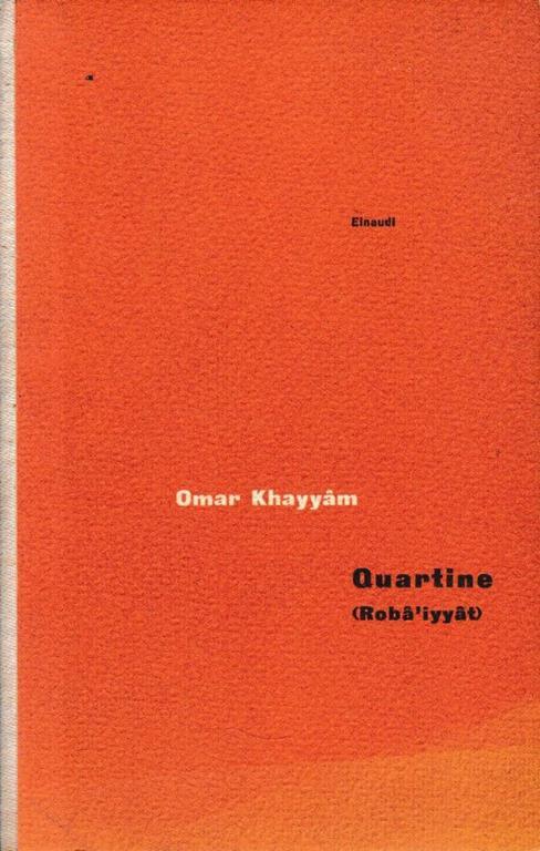 Quartine (Roba'iyyat) - Omar Khayyam - copertina