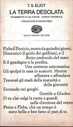 L atrre desolata. Teso originale a fronte