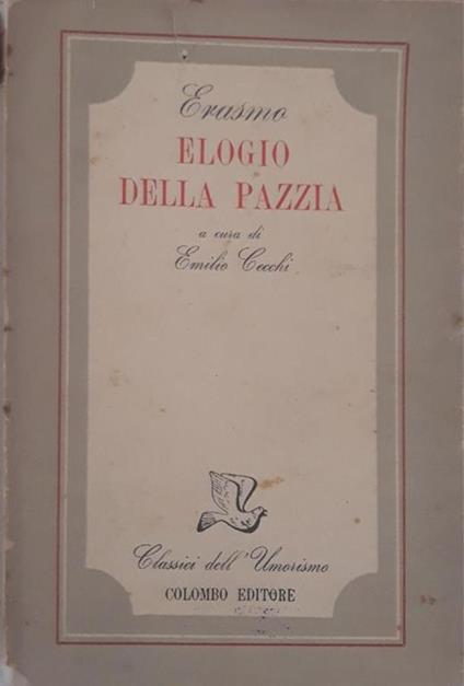Elogio della pazzia - Erasmo da Rotterdam - copertina