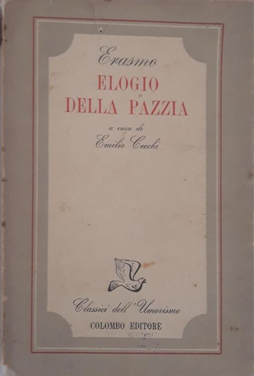 Elogio della pazzia - Erasmo da Rotterdam - copertina