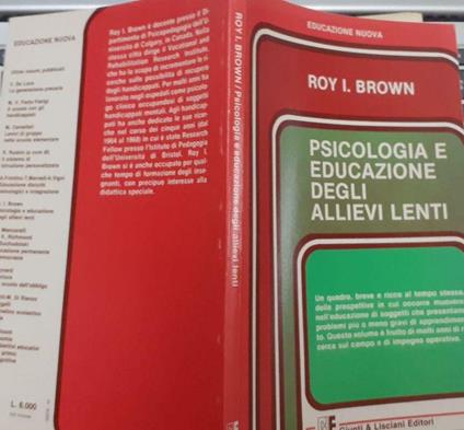 Psicologia e educazione degli allievi lenti - copertina