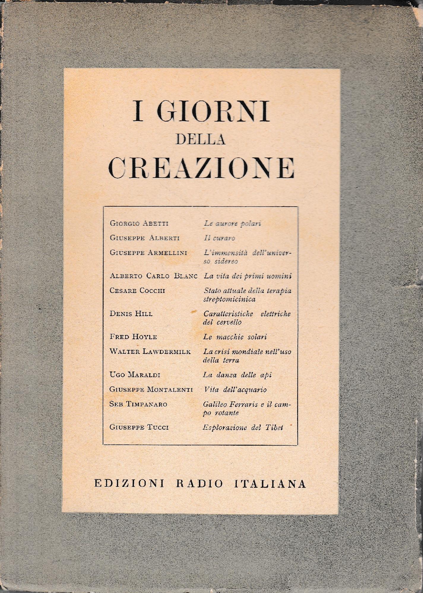 I giorni della creazione