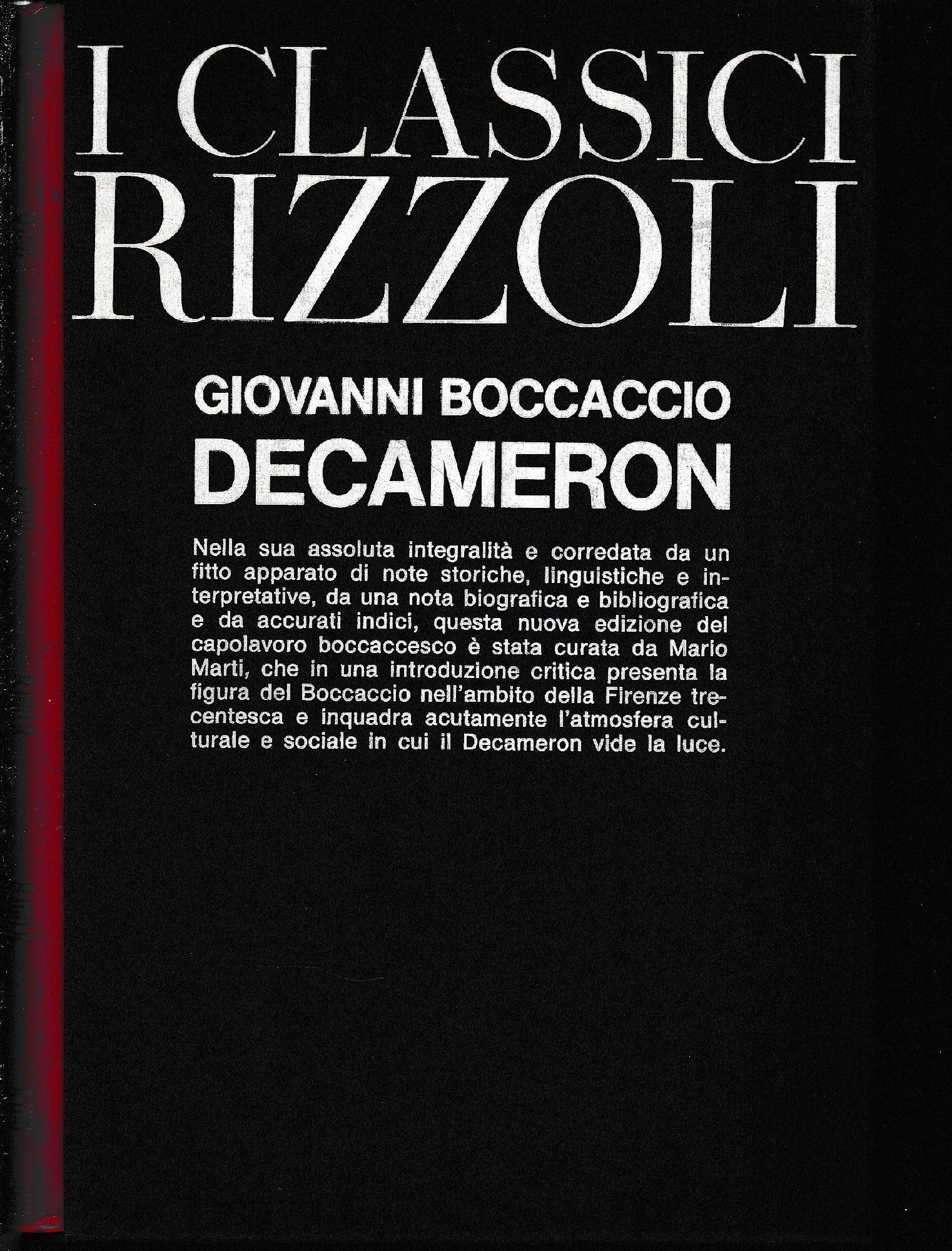 Giovanni Boccaccio Decameron