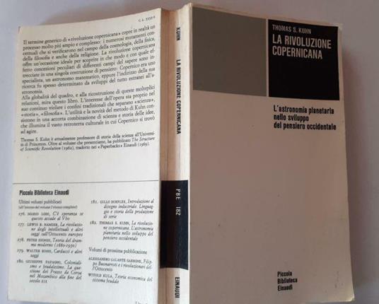 La rivoluzione copernicana - Thomas Kuhn - copertina