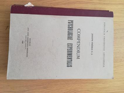 Copendium Psychologiae Experimentalis - copertina