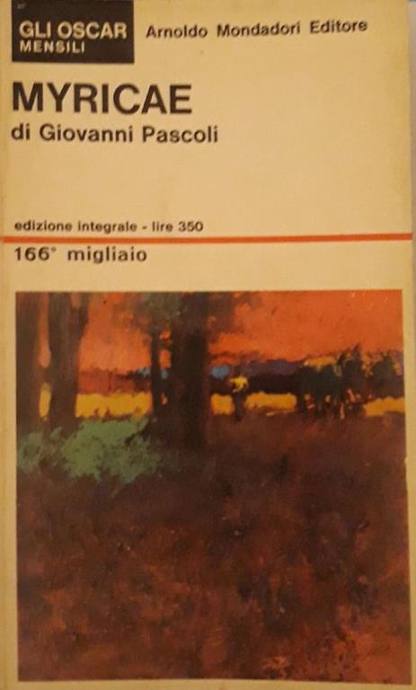 Myricae - Giovanni Pascoli - copertina