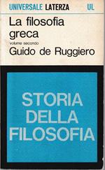 La filosofia greca, vol. secondo