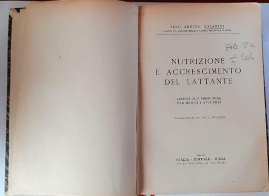 Nutrizione e accrescimento del lattante - copertina