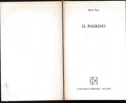 Il  padrino - Mario Puzo - copertina