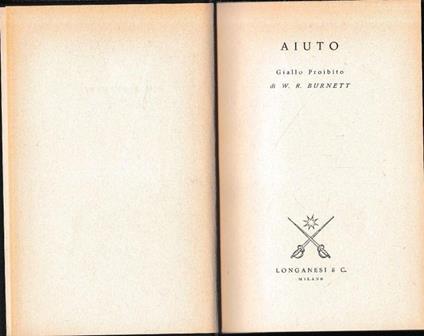 Aiuto - William R. Burnett - copertina