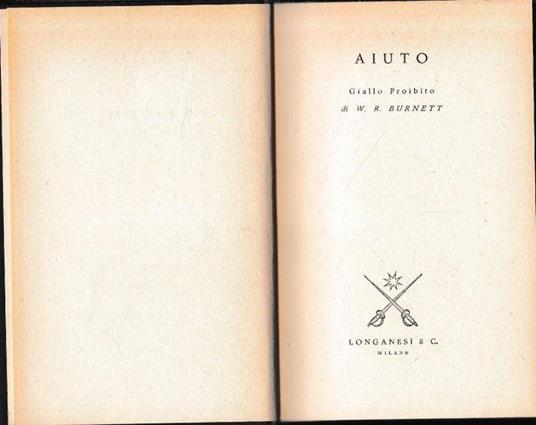 Aiuto - William R. Burnett - copertina