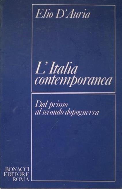 L' Italia contemporanea - copertina