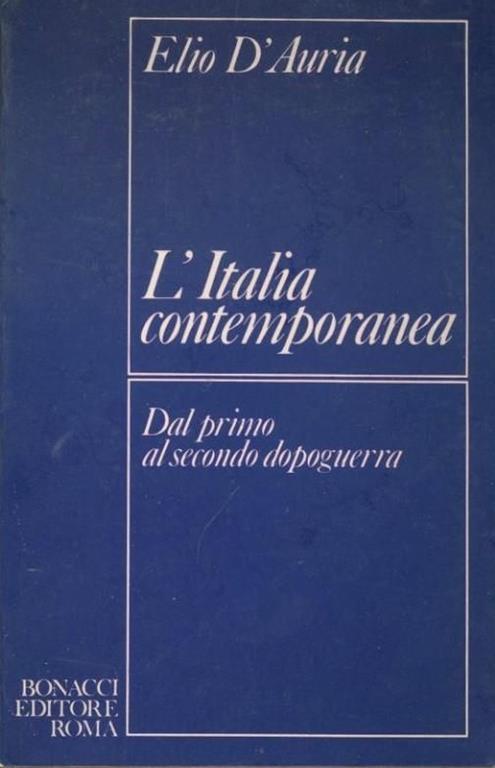 L' Italia contemporanea - copertina