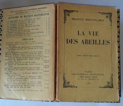 La vie des abeilles - Maurice Maeterlinck - copertina