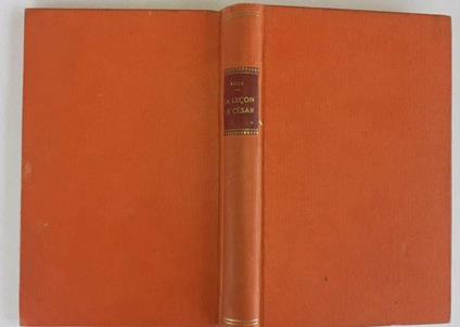 La lecon de Cesar - Georges Roux - copertina