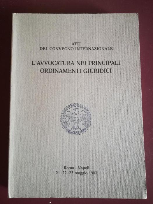 L' avvocatura nei principali ordinamenti giuridici - copertina