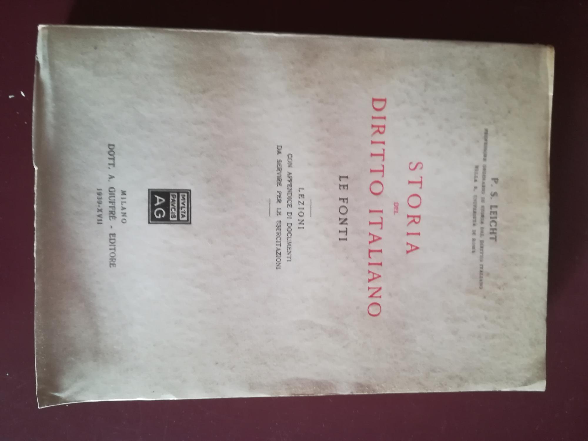 Storia del diritto italiano