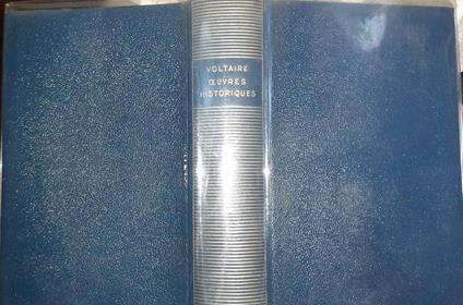 Oeuvres historiques - Voltaire - copertina