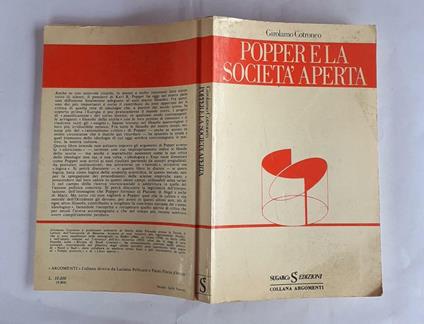 Popper e la societa' aperta - Girolamo Cotroneo - copertina