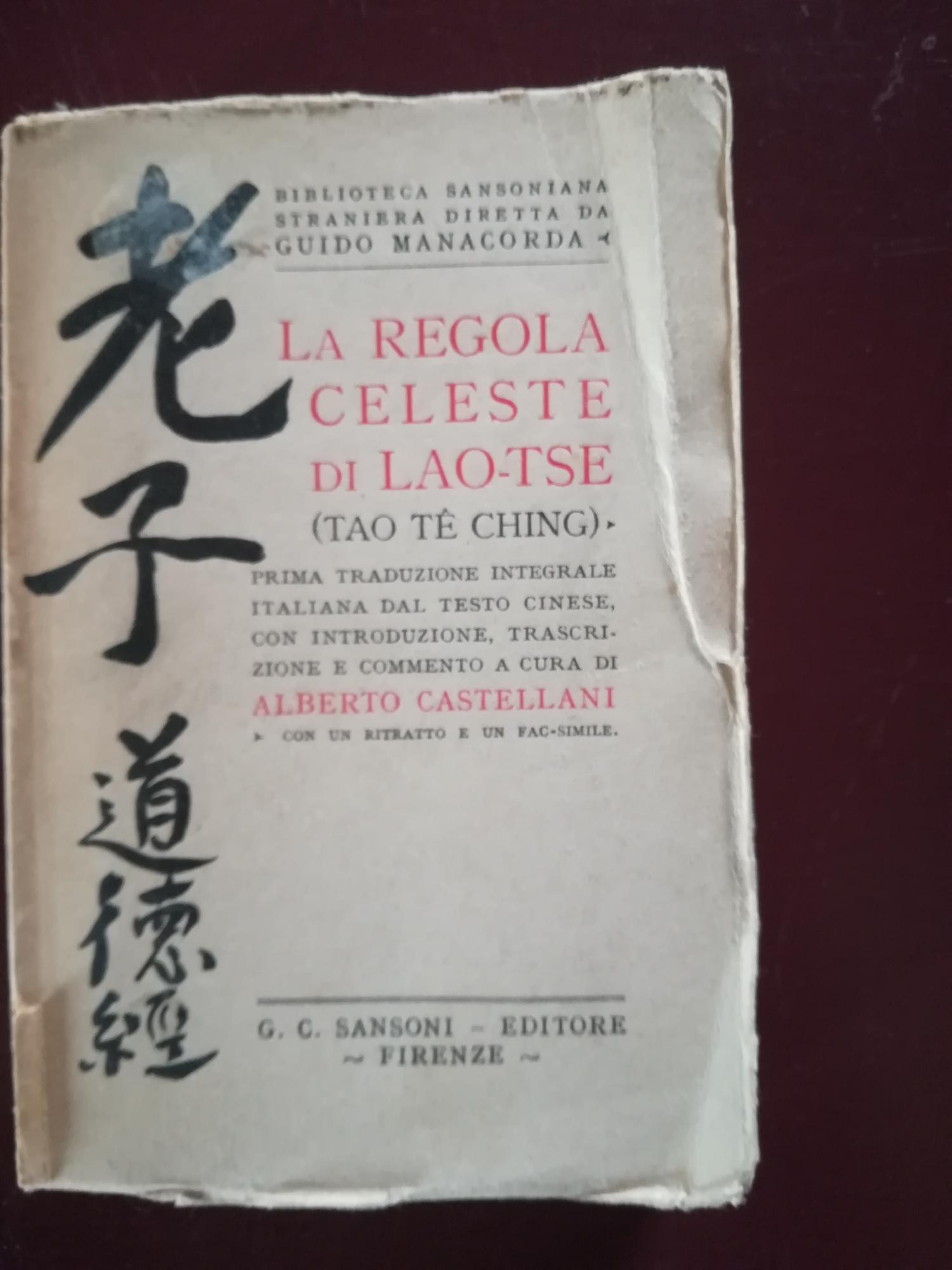 La regola celeste di Lao - Tse
