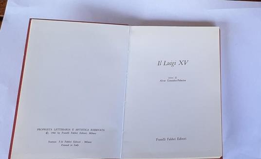 Il Luigi XV - Alvar González-Palacios - copertina