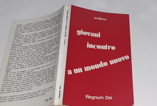 Giovani incontro a un mondo nuovo - Ardens - copertina