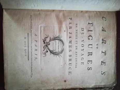 Cartes et figures du voyage en nubie et en abyssinie - James Bruce - copertina