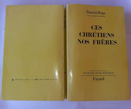 Ces chretiens nos freres - Henri Daniel Rops - copertina