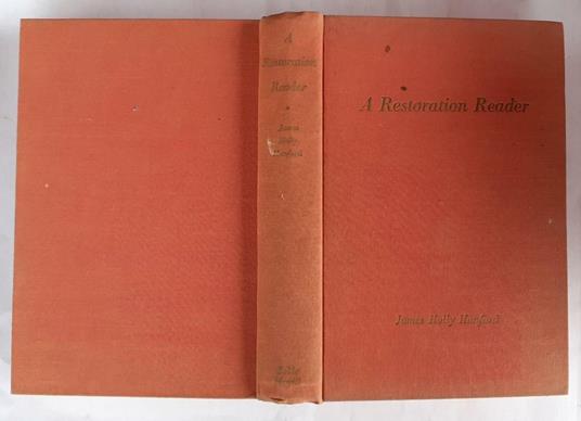 A restoration Reader - copertina