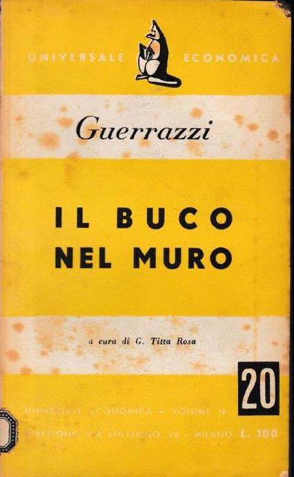 Il  buco nel muro - Francesco D. Guerrazzi - copertina