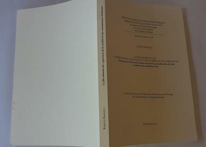 La fete dominicale, expression de la vitalitè d'une communaute chretienne - copertina