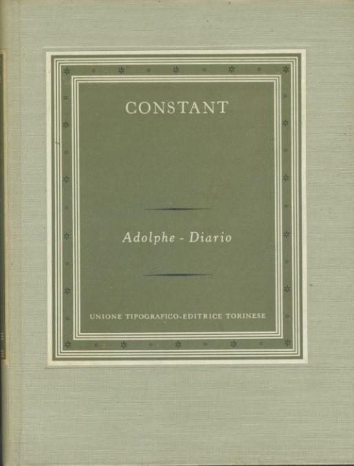 Adolphe - Diario - Benjamin Constant - copertina