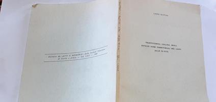 Trasteverina, collina, isola. Antichi nomi territoriali del Lazio - Lando Scotoni - copertina