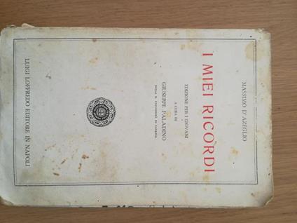 I miei ricordi - Massimo D'Azeglio - copertina