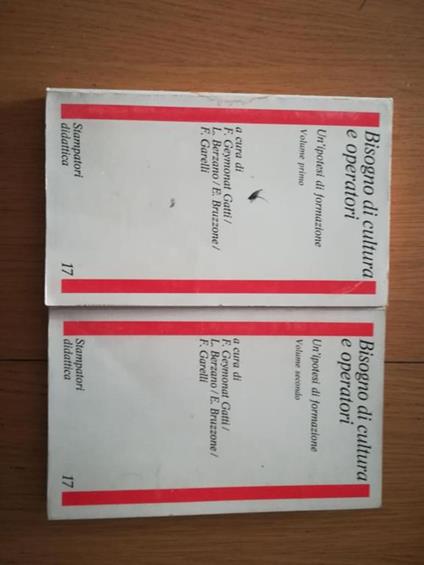 Bisogno di cultura e operatori - copertina