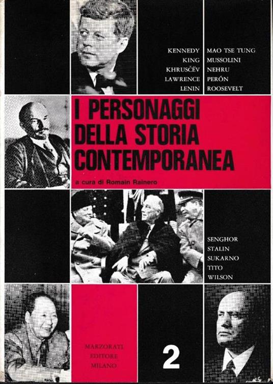 I  personaggi della storia contemporanea, volume 2° - copertina