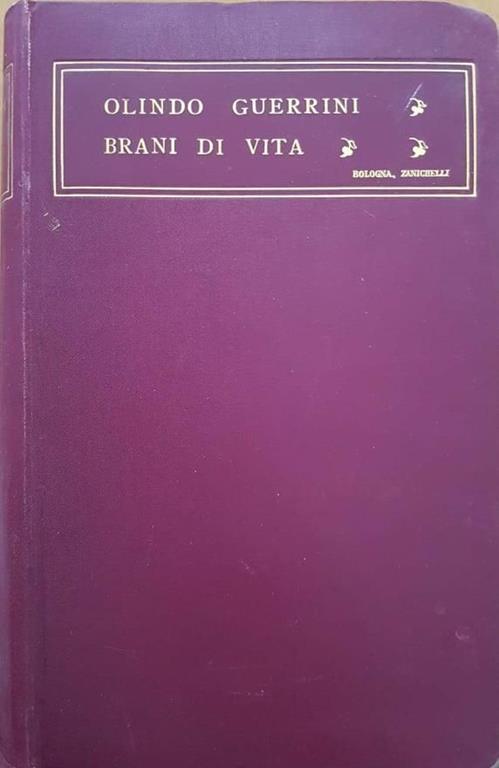 Brani di vita - Olindo Guerrini - copertina