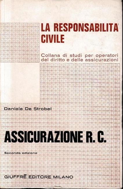 Assicurazioni R. C - Daniele De Strobel - copertina