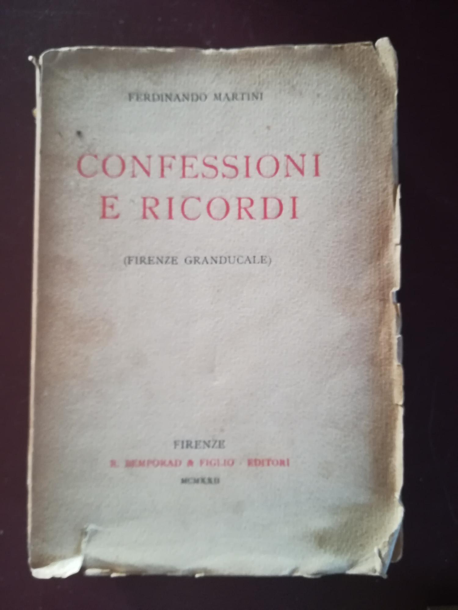 Confessioni e ricordi