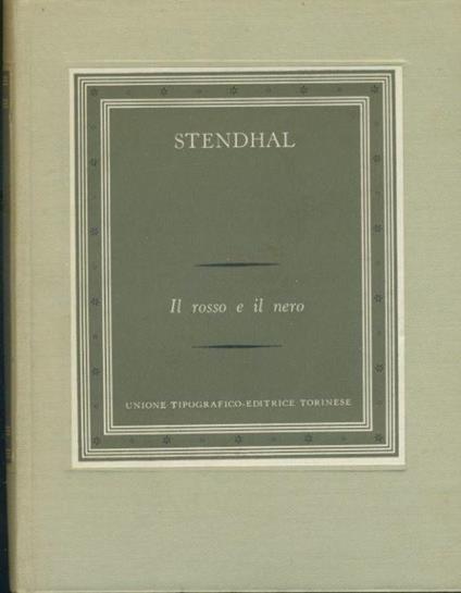 Il rosso e il nero - Stendhal - copertina